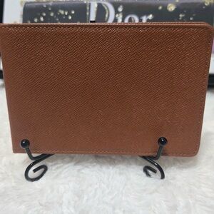 Louis Vuitton Taiga Leather Business Card Holder Brown LV Card Case with box